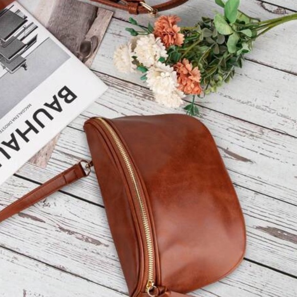 Universal Thread Handbags - Univeral Tread. Elegant Brown Leather Shoulder and Kangaroo Bag